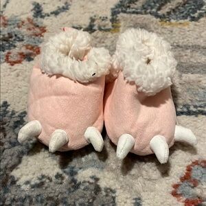 Carter’s Pink Plush Dinosaur Baby Booties